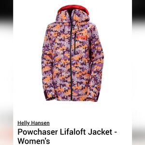 Helly Hansen Powchaser Lifaloft Jacket - Women's XL purple & orange new with tag
